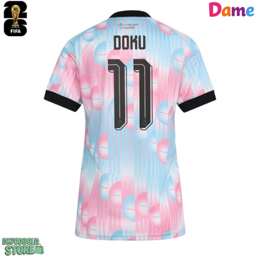 Belgien Jeremy Doku #11 Replika Udebanetrøje Dame VM 2026 Kortærmet